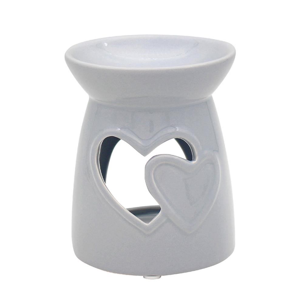 Desire Aroma Grey Hearts Wax Melt Warmer £3.89